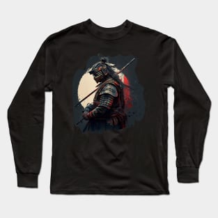 Samurai Dark Warrior Long Sleeve T-Shirt